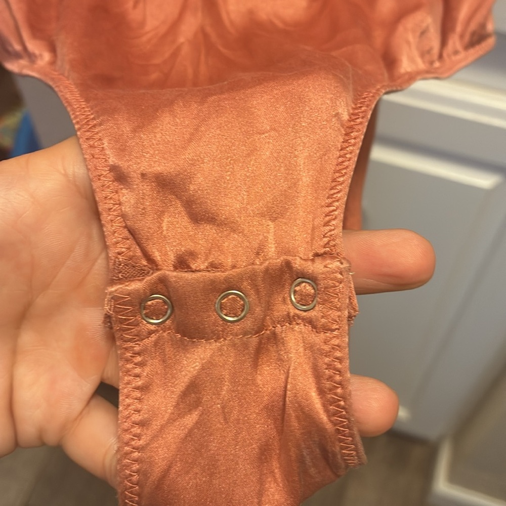 T. Alexander Wang Rose Pink Draped Silk-Satin Bodysuit - Picture 9 of 14